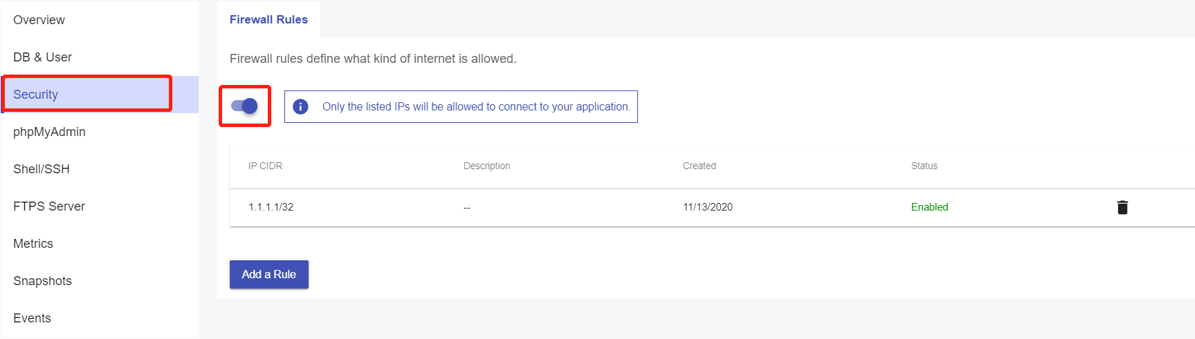 Check if your IP is restricted